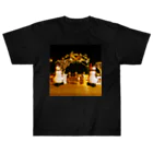 7SevenThree3のスノーマンの祝福 ヘビーウェイトTシャツ