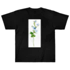 shi-chi Labo graph(詩一）のブルースター(白背景) Heavyweight T-Shirt