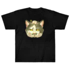 トロ箱戦隊本部の猫さんと豆大福 Heavyweight T-Shirt