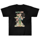 メイドイン極楽スズリ店の桃ノック Heavyweight T-Shirt