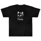 sachiko2004shopのFam& 花と猫 ヘビーウェイトTシャツ