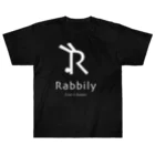 mukomaruのRabbily Rogo+ Shiro ヘビーウェイトTシャツ