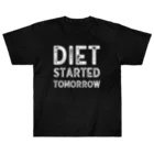 Diet LabのDiet started tomorrow ヘビーウェイトTシャツ