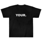 yutouのYOUR. シンプルロゴ白 Heavyweight T-Shirt