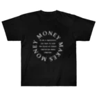 MoneyMakesMoneyのMoneyMakesMoney Circle Logo white ヘビーウェイトTシャツ