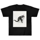 ネコノートショップ（neco-note shop）のバズ（保護猫シェルターQUEUE） Heavyweight T-Shirt