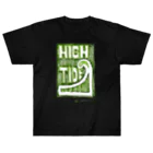 masahiro_minami_artのHIGH TIDE（グリーン） ヘビーウェイトTシャツ