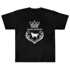 onehappinessのゴールデンレトリバー　crown heart　onehappiness　white Heavyweight T-Shirt