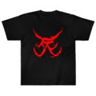 Hachijuhachiの死　DEATH METAL LOGO RED ヘビーウェイトTシャツ