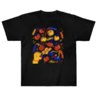 愉快レトロ雑貨屋★39太郎の🍒踊るサクランボ🍒 Heavyweight T-Shirt