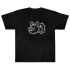 かめつるのキャンって鳴く犬_黒地用 Heavyweight T-Shirt