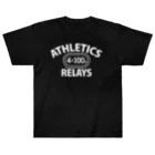 sports_tower スポーツタワーの4×100mリレー・リレー競走・白・陸上競技・400メートルリレー走・デザイン・Tシャツ・陸上部・男子・女子・ジュニア・入賞・有力・確実・候補・有望・応援・精神力・集中力・日本人・陸上魂 Heavyweight T-Shirt