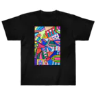 結華の障害者アート 手描きイラスト カラフルアート Heavyweight T-Shirt