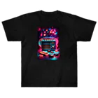 RetroRevive Treasuresのネオンミュージック ヘビーウェイトTシャツ