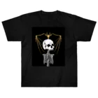 reroの店のブラック 黒 生物 骨 ホラー デザイングッズ Heavyweight T-Shirt