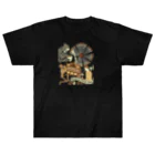 ecoartiqueの非常に非常にグラフィックtシャツのような頭蓋骨のコーヒー Heavyweight T-Shirt