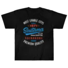 kg_shopのSaitama -Vintage- (濃色Tシャツ専用) Heavyweight T-Shirt