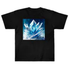 のんびりアート工房の氷のクリスタル Heavyweight T-Shirt