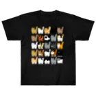 赤石工房(くまごろう屋)の猫まみれ/KOTETSU Cats Heavyweight T-Shirt