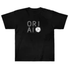 御中レコード株式会社のORIAI白ロゴ Heavyweight T-Shirt