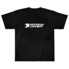 QUQU_WORKSのオフロードライフ オフロードヘルメットデザイン ホワイト ヘビーウェイトTシャツ