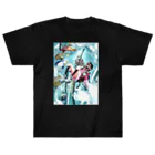 むぎちゃさぼてんの青に浮く Heavyweight T-Shirt