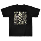 Prosperous Peony 6のバンド風Tシャツ　髑髏 Heavyweight T-Shirt