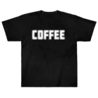 AliviostaのCoffee コーヒー シンプルBIGロゴ ストリートファッション（B） ヘビーウェイトTシャツ