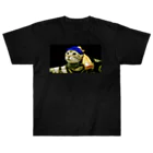 ぐうライショップの真珠の耳飾りの猫２ Heavyweight T-Shirt