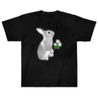 Mock’n Rollのうさぎのモックその3 純白の花を君に Heavyweight T-Shirt