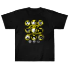 LONESOME TYPE ススの猫が世界を支配する9FACES（黄） ヘビーウェイトTシャツ