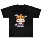 HACHIE  のhappyちゃん　ビッグ黒Tシャツ　パープルパンツ ヘビーウェイトTシャツ