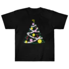 LalaHangeulのハングルでクリスマスツリー Heavyweight T-Shirt