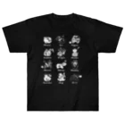 SU-KUのThe Zodiac of Fukushima(白抜き) Heavyweight T-Shirt