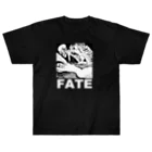 アインシュタインキャットのFATE(宿命）（白文字） ヘビーウェイトTシャツ