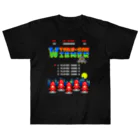 Siderunの館 B2のレトロゲーム風なタコさんウインナー ヘビーウェイトTシャツ