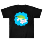 LalaHangeulの桜とメジロさん Heavyweight T-Shirt