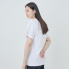 onehappinessのゴールデンレトリバー　crown heart　onehappiness　white Heavyweight T-Shirt