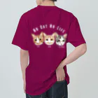 みきぞーん｜保護猫 ミッキー画伯と肉球とおともだちのrui & ram &ta-cha Heavyweight T-Shirt