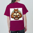 MUSCLE CAT 🐈🐈‍⬛のマッスルキャット　キジ虎 ヘビーウェイトTシャツ