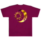 Senseの太陽と月 (Gold背面) ヘビーウェイトTシャツ