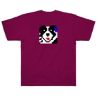 ボダコのレオのボーダーコリー　ドットなオフショット Heavyweight T-Shirt