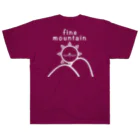 YUTANEKO公式ショップのfine mountain outdoor 白ヌキ Heavyweight T-Shirt