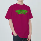 Northern_SKaTeの"BIRIBIRI SKATE"Light green ヘビーウェイトTシャツ