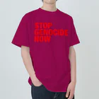 meril_goods_storeのSTOP GENOCIDE NOW ヘビーウェイトTシャツ