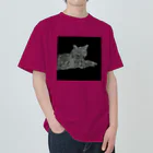 たかはしの店の黒猫のジジ Heavyweight T-Shirt