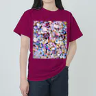 Anna’s galleryのステンドグラスAJISAI ヘビーウェイトTシャツ