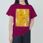 前田悠花｜イラストレーターの★きつねの森★ ヘビーウェイトTシャツ