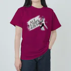 ほしまろずの葵ちゃんバニーガール後ろ(モノクロ) ヘビーウェイトTシャツ