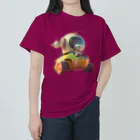 LalaDesign-shopのロボットカー「フューチャリスタ」 ヘビーウェイトTシャツ